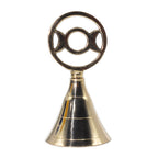 Cloche d’Autel en Laiton – Triple Lune (10,5 cm)