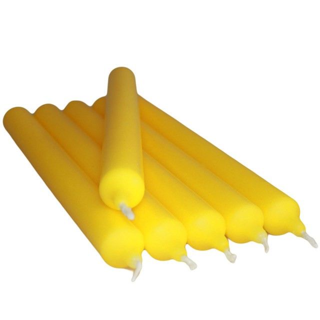 Bougies de Table Jaune Citrus – Lot de 100