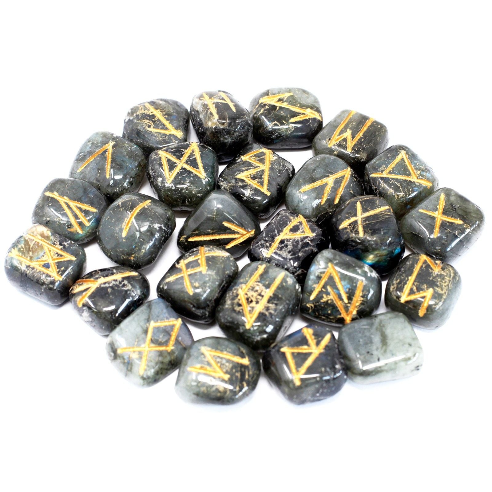 Runes Indiennes en Pochette – Labradorite