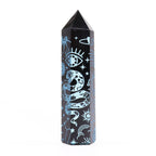 Pointe d'Obsidienne Noire – Noir Intense – 9 cm