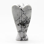 Ange en Gemme Sculpté – Howlite Blanche