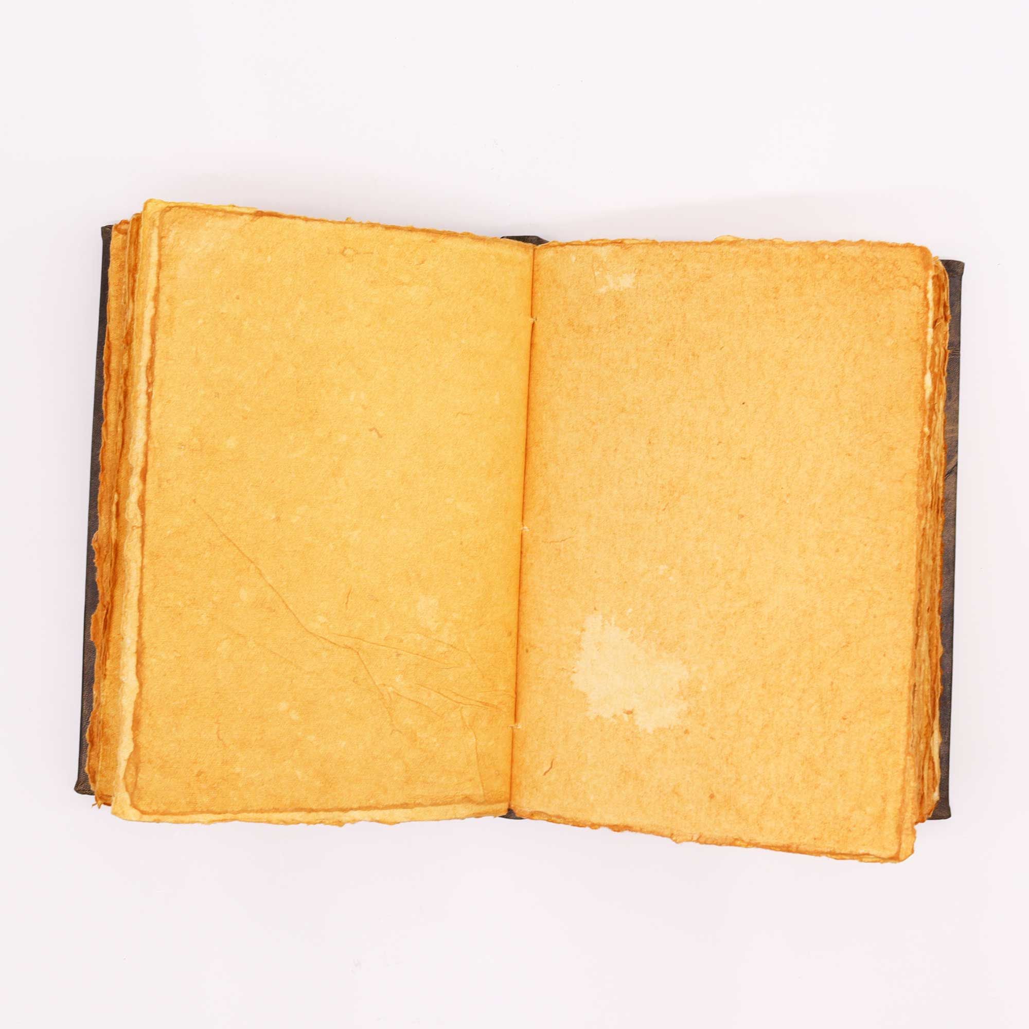 Grand Carnet en Cuir – Pentacle Zinc – 200 pages Deckle – 26×18 cm
