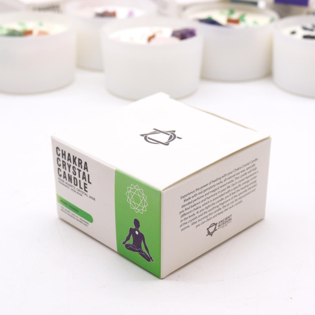 Bougie Cristal – Chakra Cœur