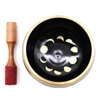 Set Bol Tibétain Coffret – Phases de Lune – Noir – 14 cm