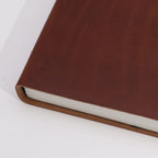 Carnet en Cuir – Tan Foncé – 100 pages lignées – 20×15 cm