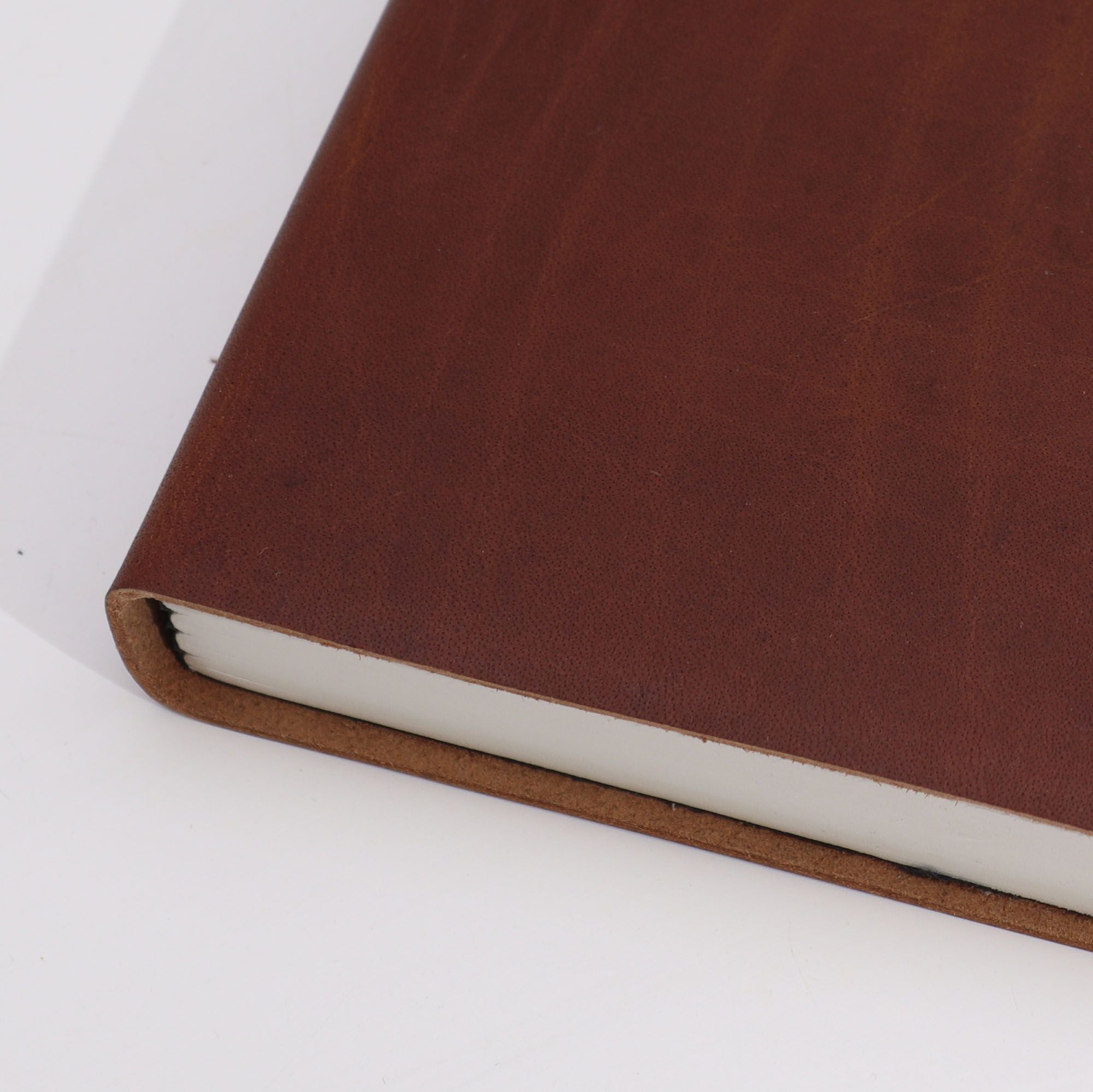 Carnet en Cuir – Tan Foncé – 100 pages lignées – 20×15 cm