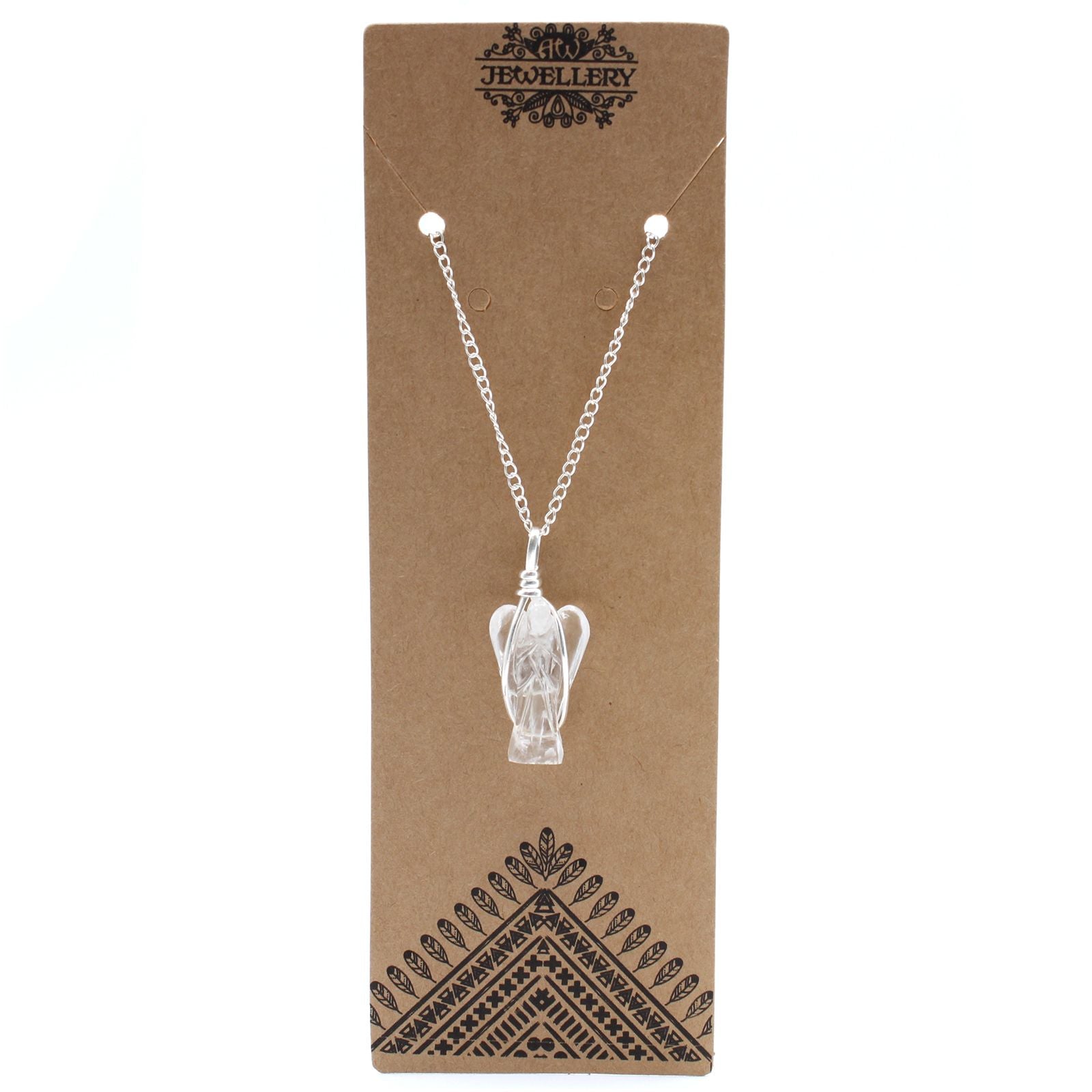 Pendentif Ange Gardien – Quartz Clair