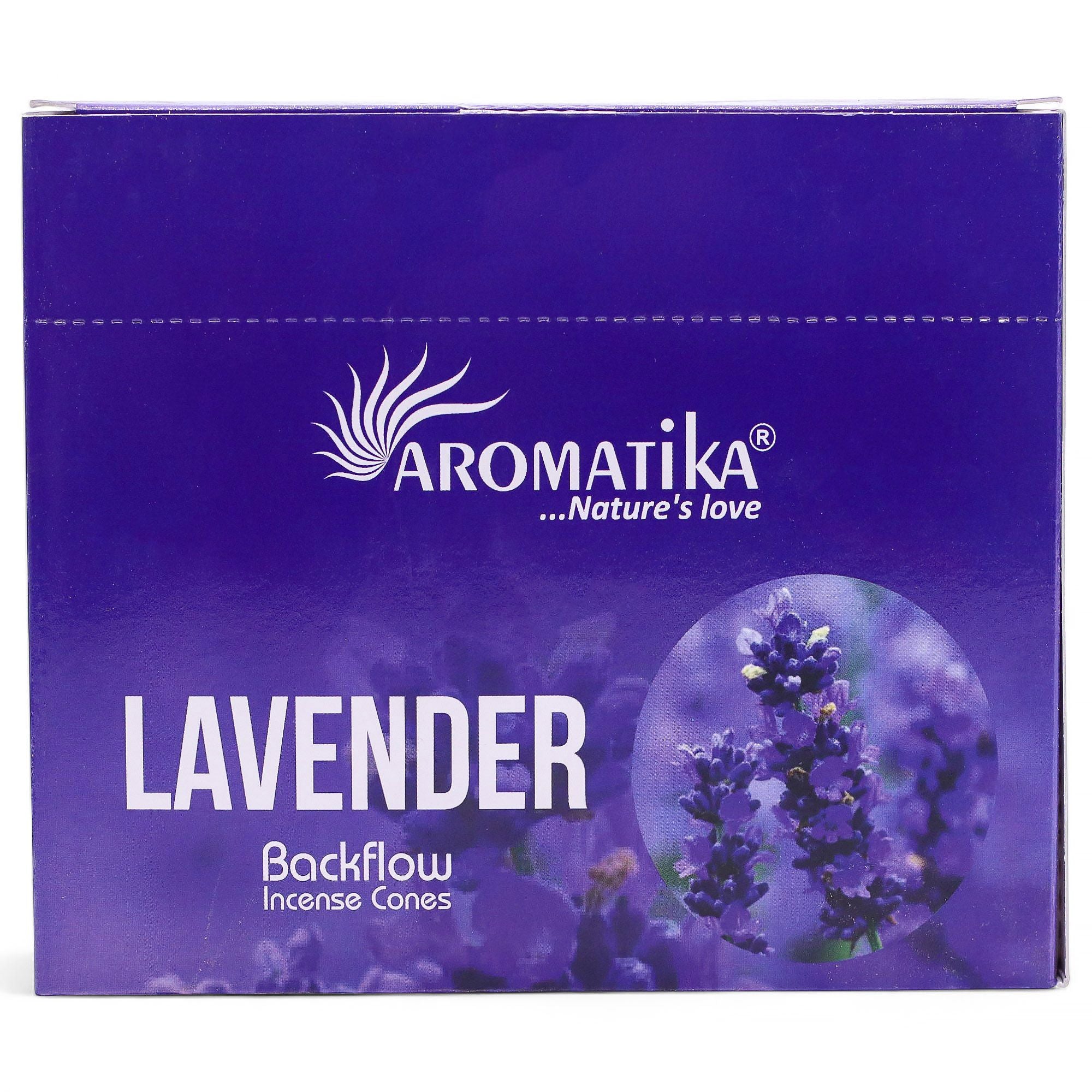 Encens Cônes Backflow – Masala Lavande (Aromatika) – Étui de 10