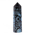 Pointe d'Obsidienne Noire – Noir Intense – 9 cm
