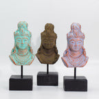 Statue de Princesse Java de la Fortune sur Support – Vert Cuivré