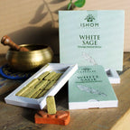 Set de 15 Briques d'Encens Naturel et Brûleur – Sauge Blanche