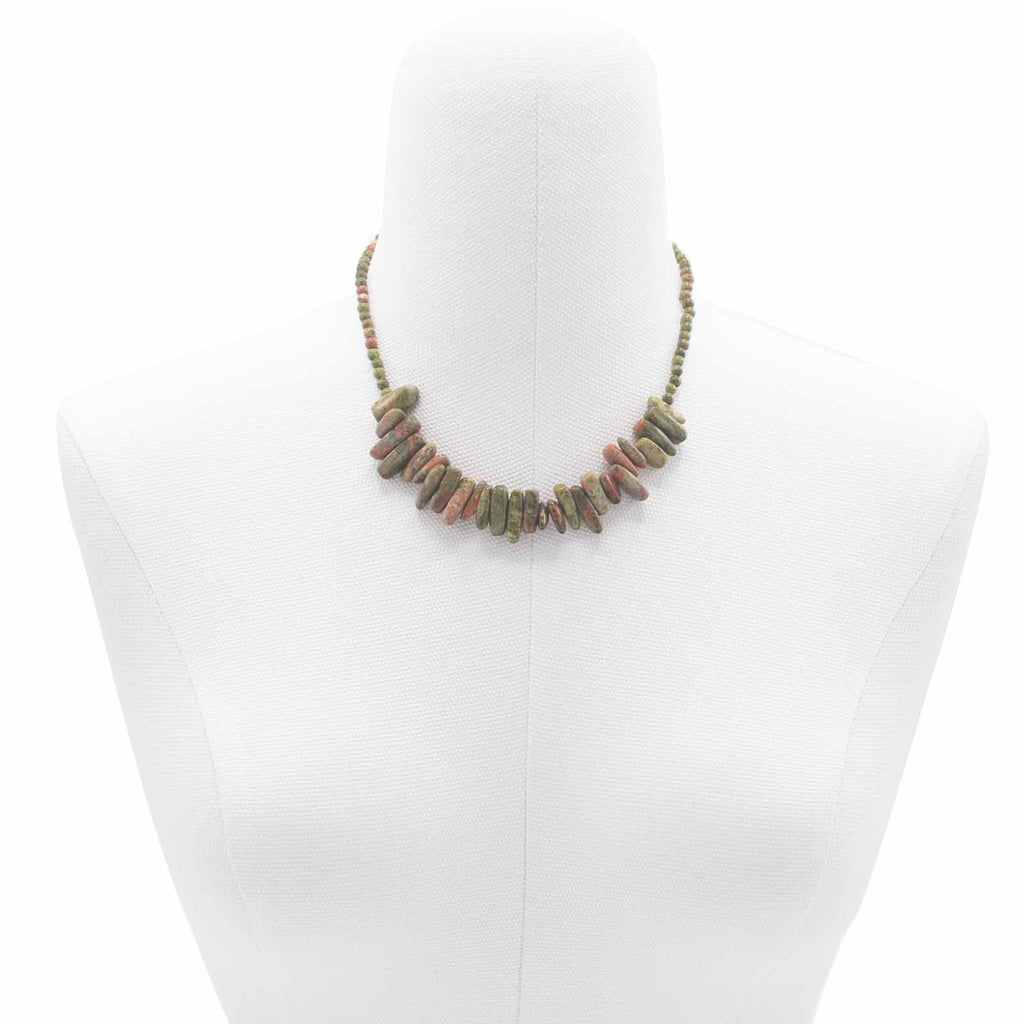 Collier Longstone Gem – Agate Mousse