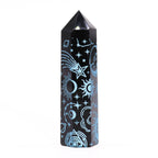 Pointe d'Obsidienne Noire – Noir Intense – 9 cm