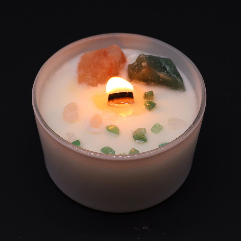 Bougie Cristal – Chakra Cœur
