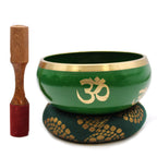 Set Bol Tibétain Coffret – Arbre de Vie – Vert – 14 cm