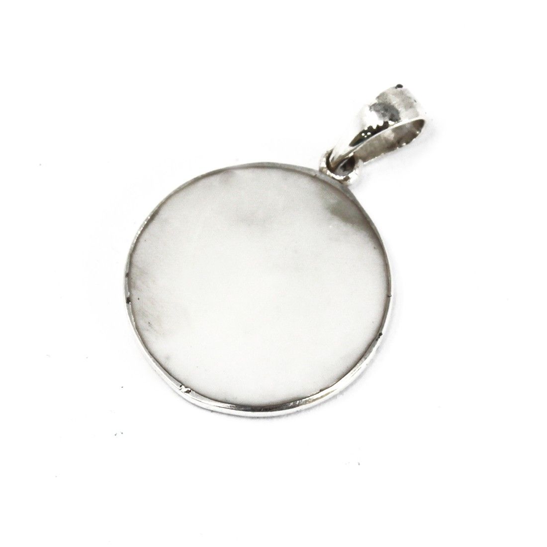 Pendentif Arbre de Vie – Nacre Blanche – 22 mm – Argent massif 925 (sans chaîne)