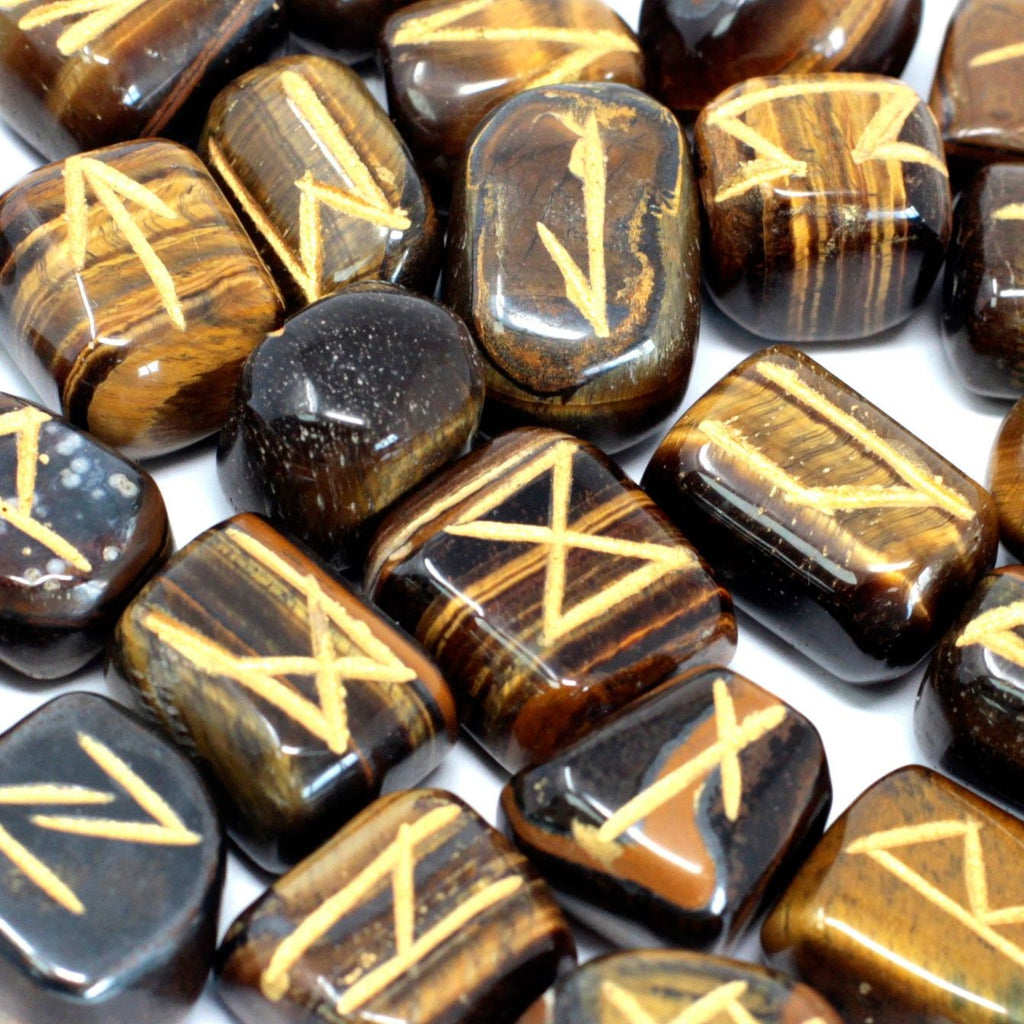 Runes Indiennes en Pochette – Œil de Tigre