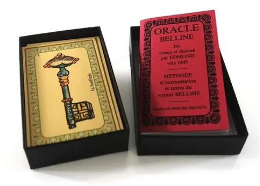 Oracle Belline – Jeu Divinatoire de 53 Cartes avec Livret (Édition Classique Boîte Noire)