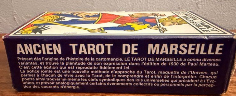 Ancien Tarot de Marseille – Jeu Traditionnel de 78 Cartes avec Livret (Édition Paul Marteau)